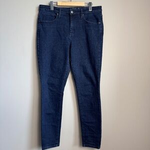 Universal Thread Women's High Rise‎ Skinny Jeans Dark Wash Indigo 14 Western